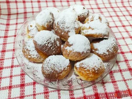 Творожные пончики в духовке