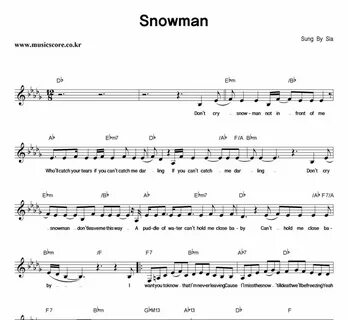 Snowman аккорды