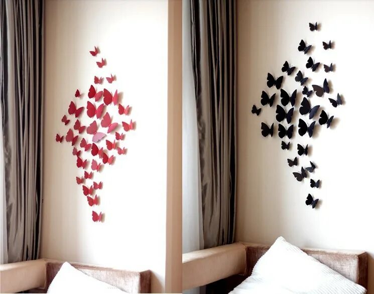 Заметить украсить. Украшения для комнаты. Декор для стен. Декор из бабочек. Украшения на стену для интерьера.