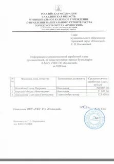 Зарплата главы муниципального образования