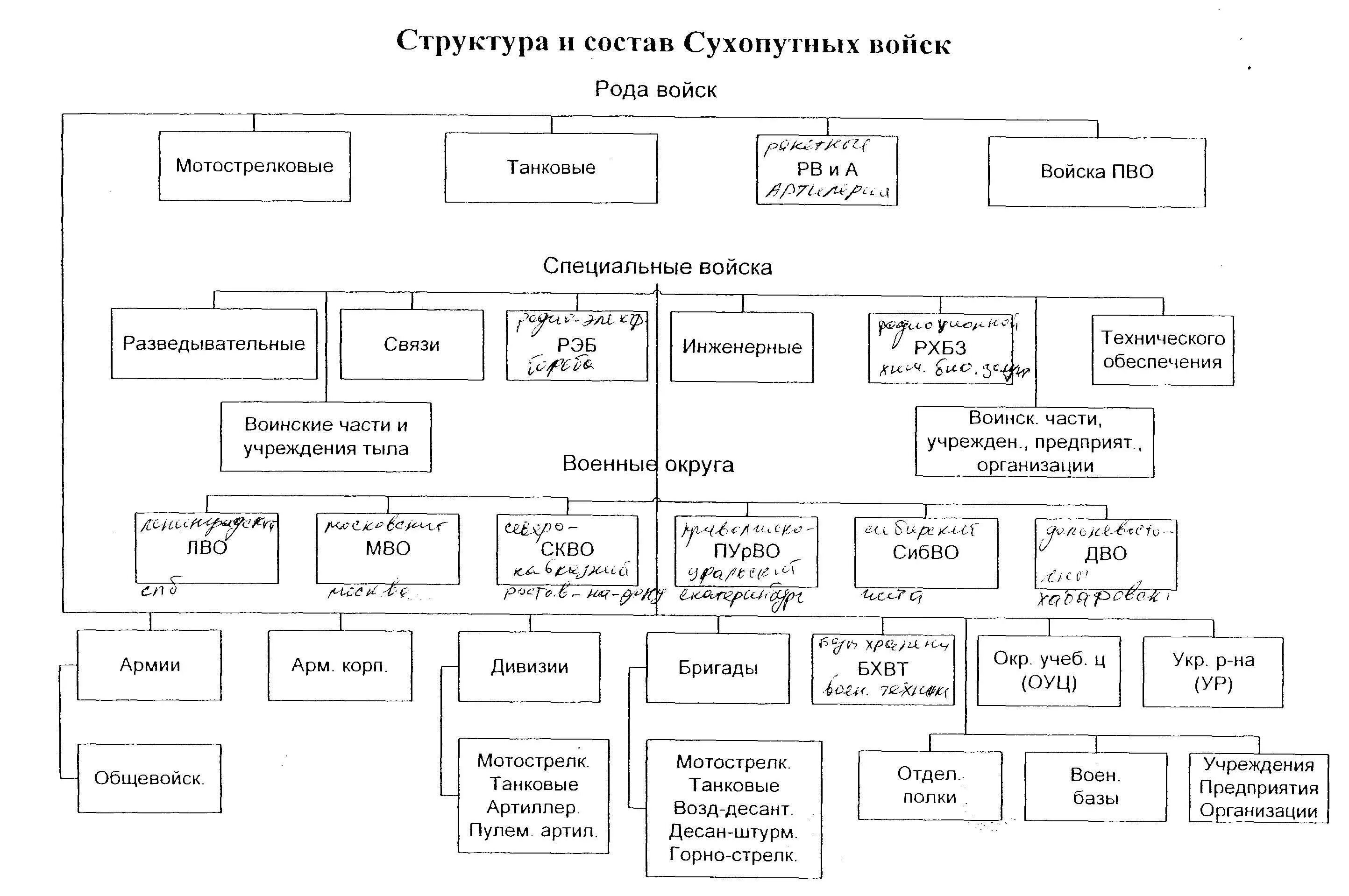 Военная организация руси. Организационная структура вс РФ Сухопутные войска. Организационно-штатная структура сухопутных войск РФ. Организационная структура сухопутных войск вс РФ. Организационная структура дивизии сухопутных войск России.