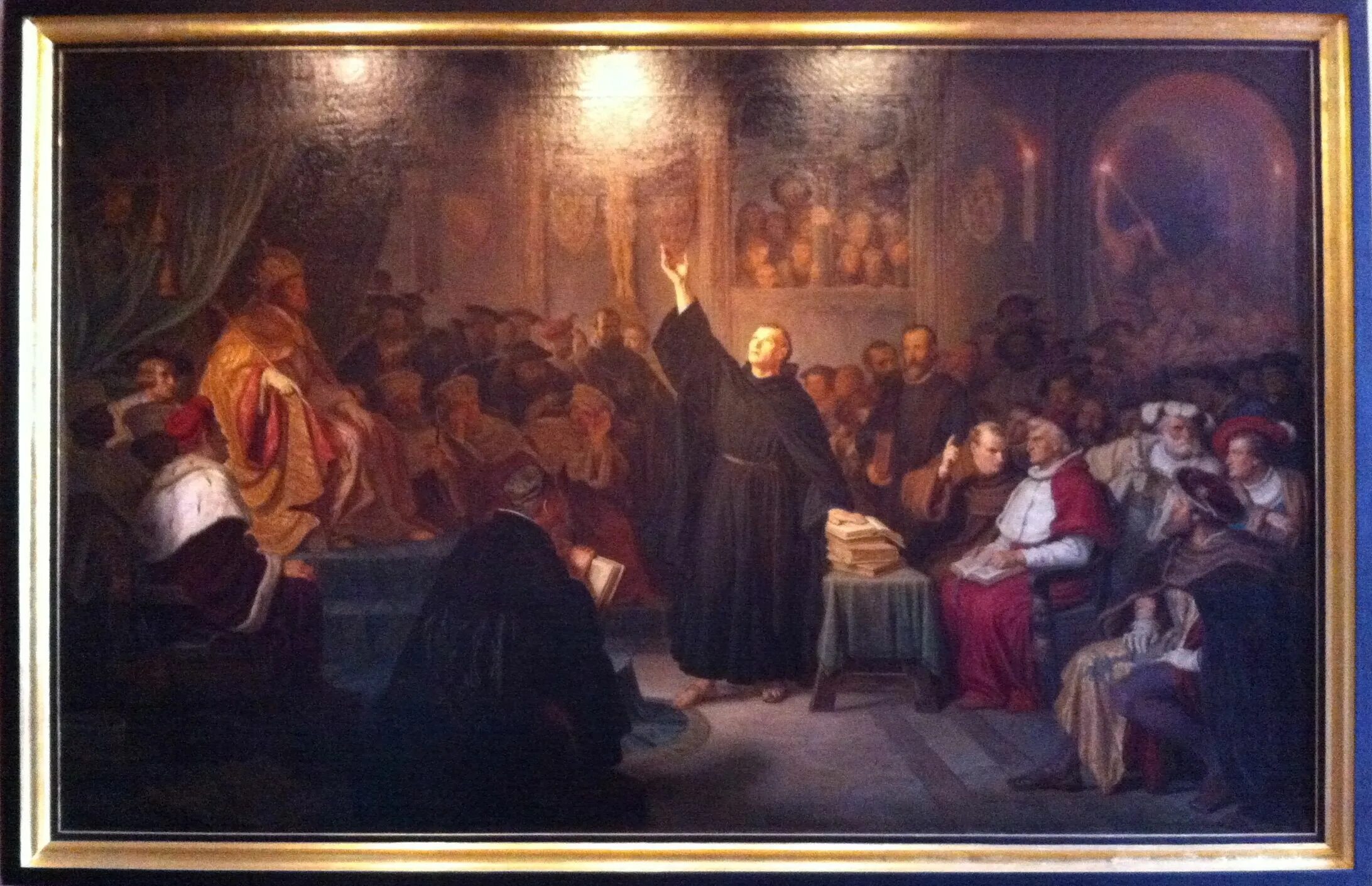 Кто сочувствовал протестантизму во франции 7. Лютер в Вормсе картина. Вормсский Рейхстаг картина.