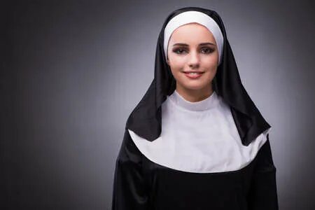 Nun in change. Nun in change