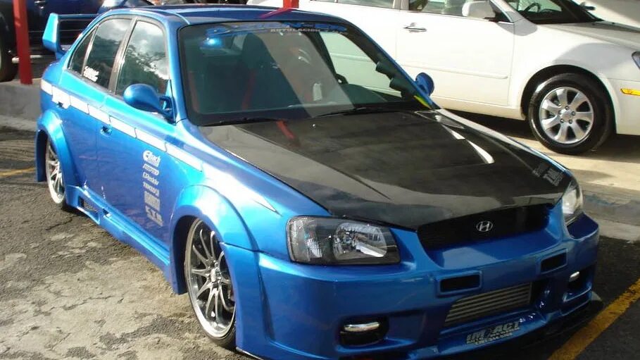 Губа на бампер Hyundai Accent (2G), 1,5 л, 2007 года стайлинг DRIVE2