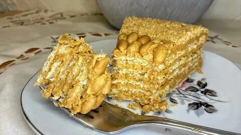 Кукурузный торт со сгущенкой