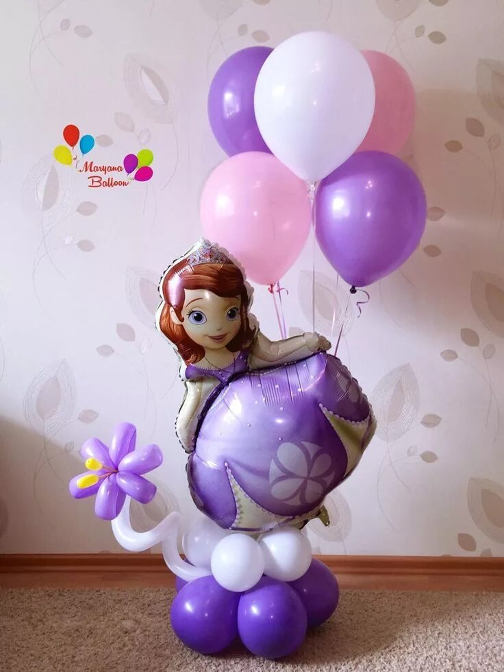 Воздушные шары для девочки. Воздушные шары принцессы. Композиция из шаров для девочки. Композиции из шаров с принцессами.