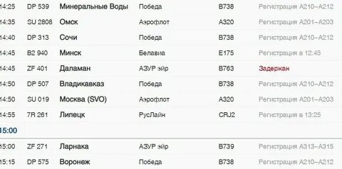 Анталия москва сегодня расписание шереметьево