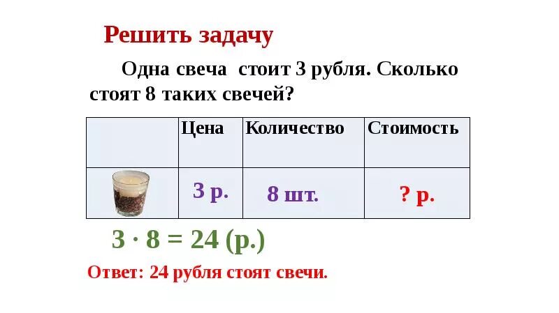 Известна цена. Решение задач с величинами. Задачи на величины. Решение задач с величинами «цена», «количество», «стоимость»..