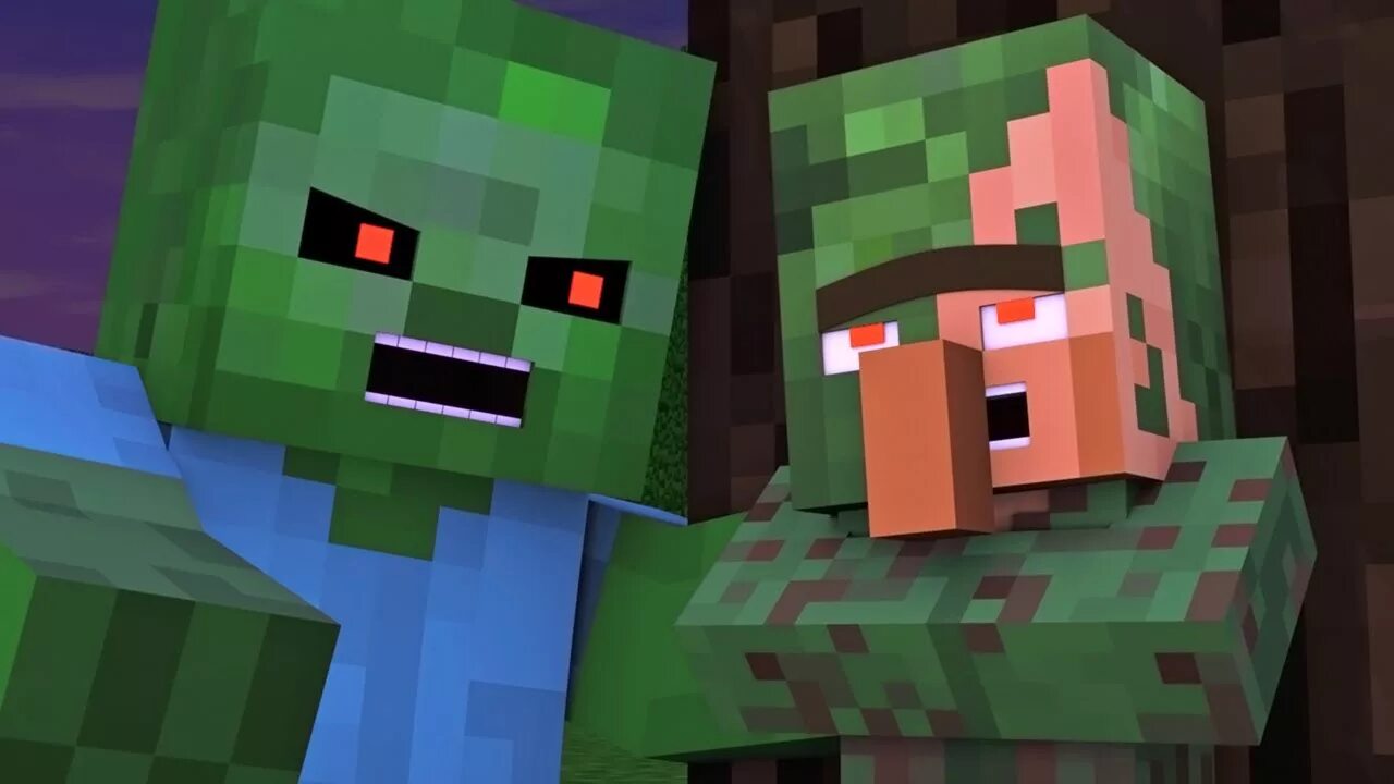 Майнкрафт Zombie Villager. Зомби житель в МАЙНКРАФТЕ. Маленький зомби майнкрафт. Зомби и зомби житель в МАЙНКРАФТЕ