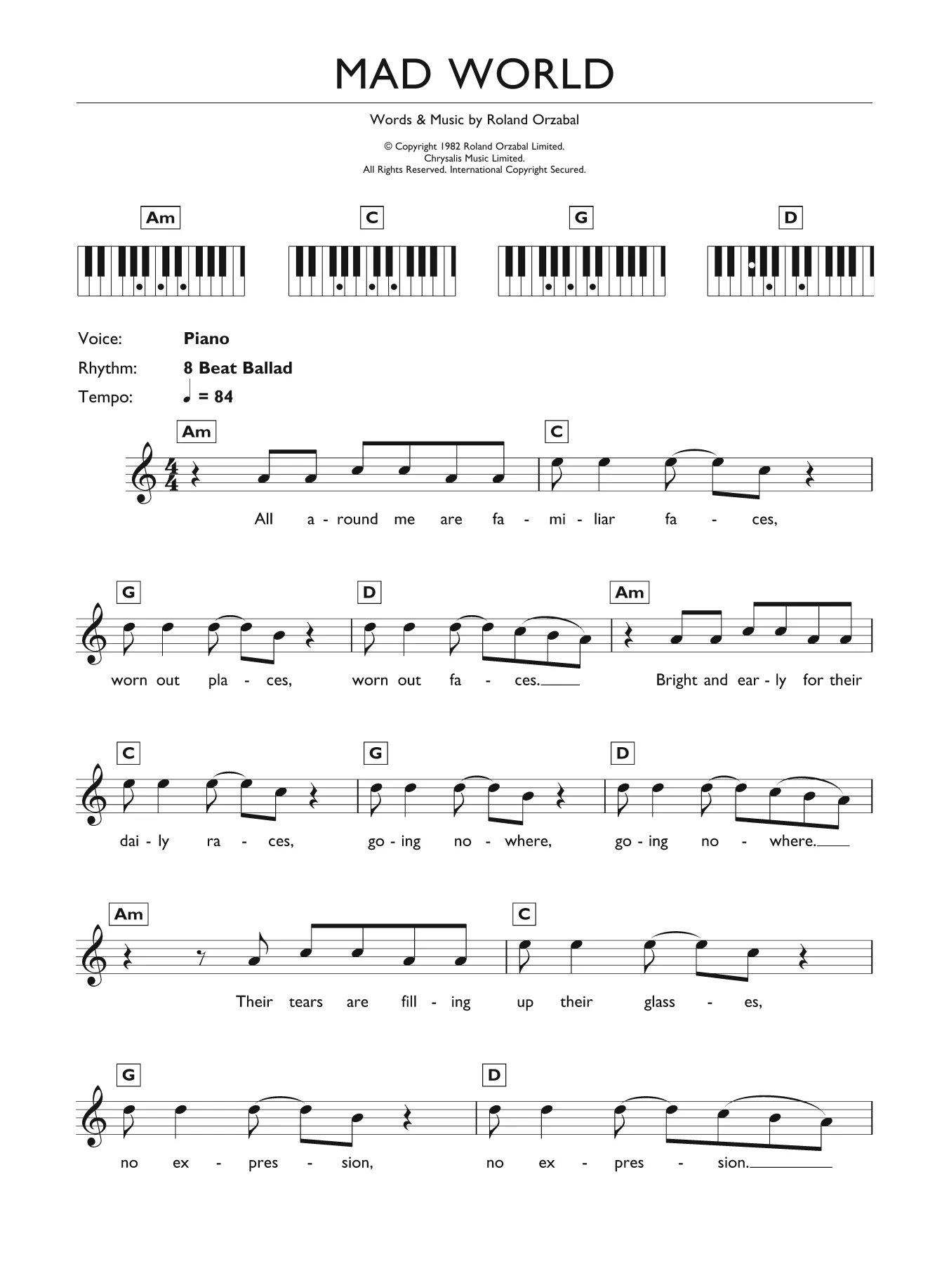 Mad world. Мэд ворлд текст. Mad piano. Mad world текст. Mad world ноты.