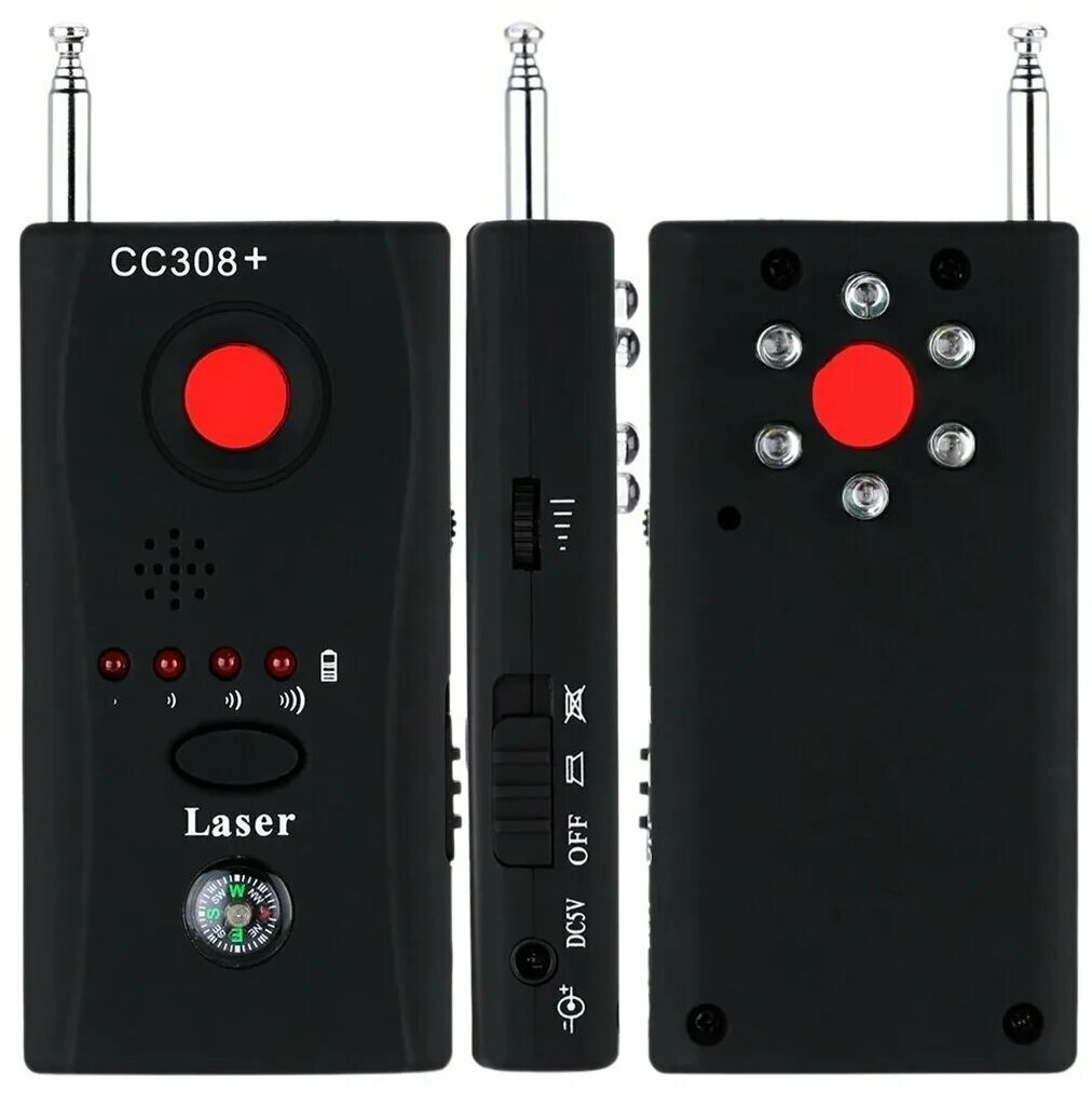 Детектор прослушки. Детектор скрытых камер и жучков cc308+. Laser cc308+. Antibug Hunter Plus cc308. Детектор видеокамер сс308+ Laser.