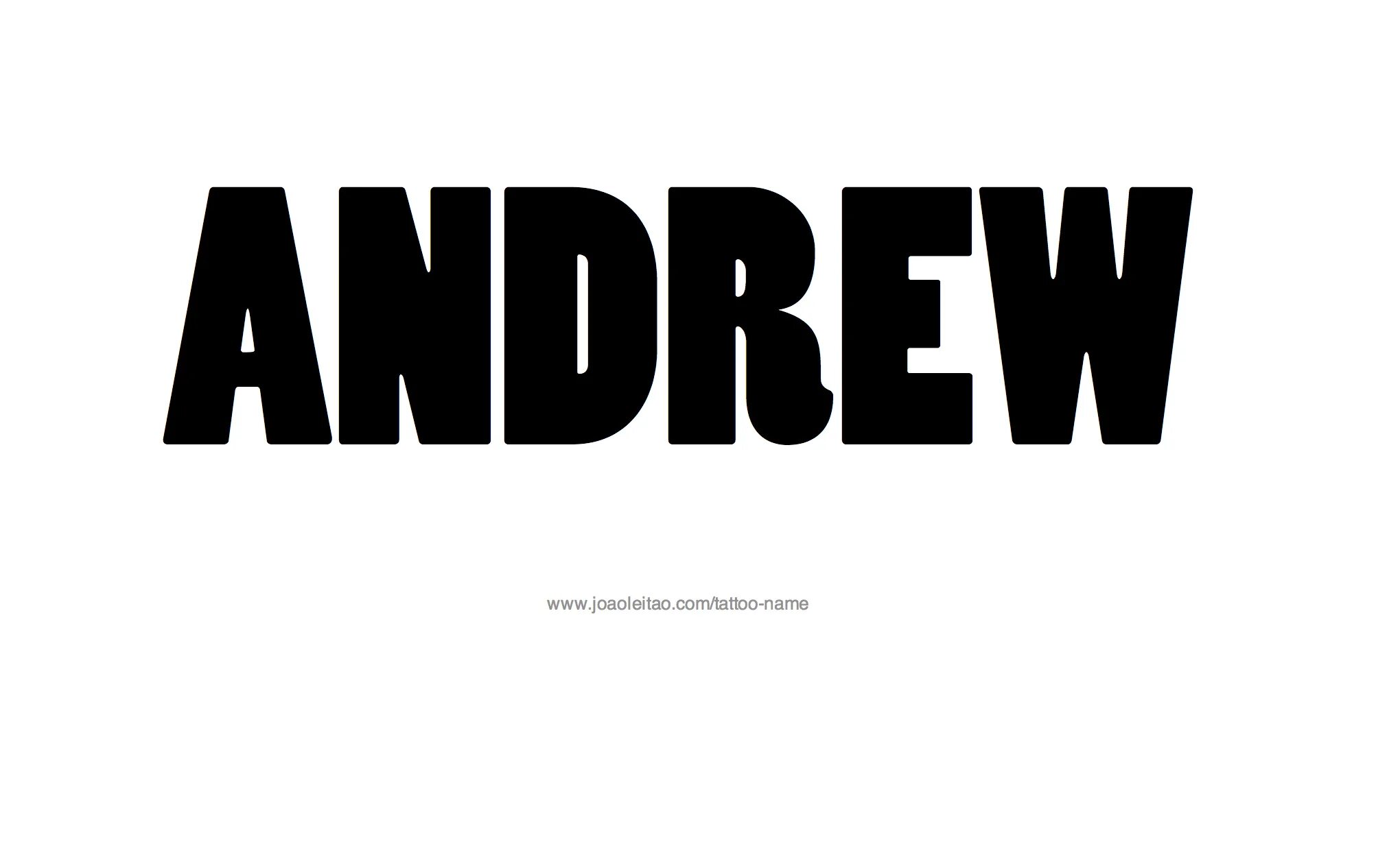 Эндрю имя. Andrew надпись.