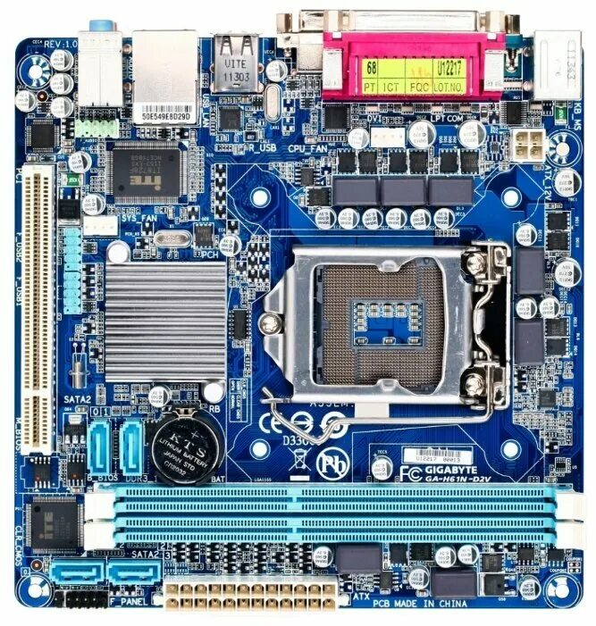 Интел 1155. Lga1155 Mini ITX. Gigabyte Mini ITX 1155. Материнская плата h61 lga1155. Ga-h61n-d2v.