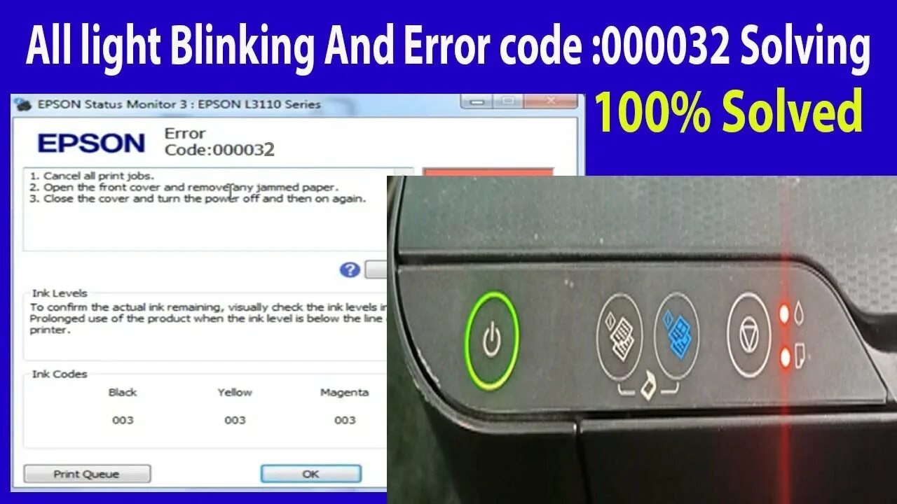 Epson ошибка. 033077 Ошибка на Эпсон. How to Fix Epson 660 Printer Error close Scanner Unit. Error code 32