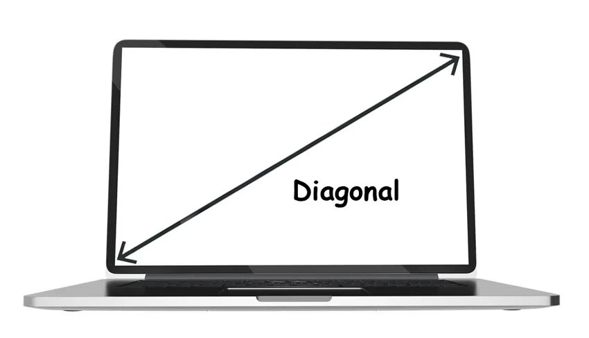 Какая диагональ у ноутбука