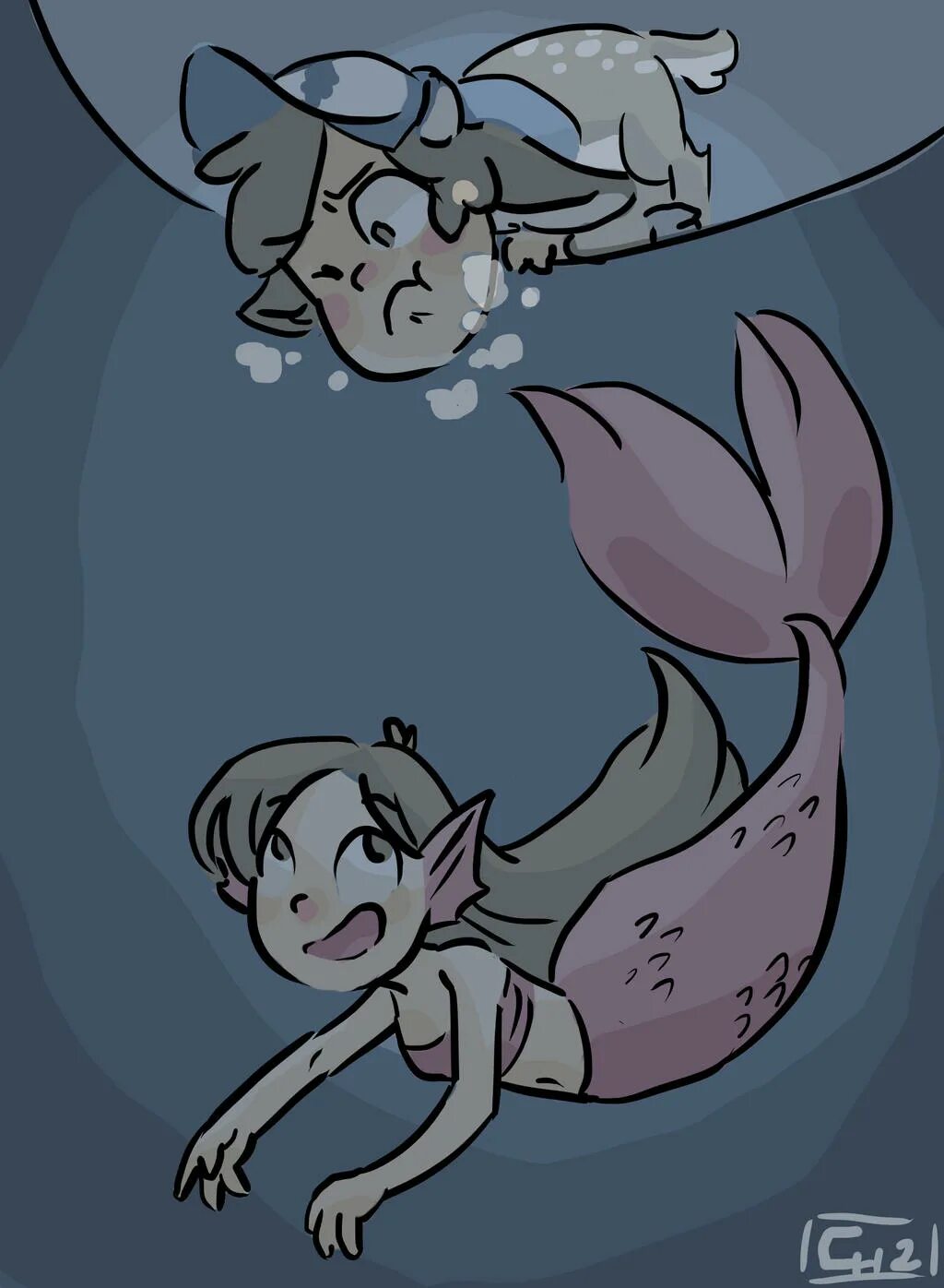 Falling monsters