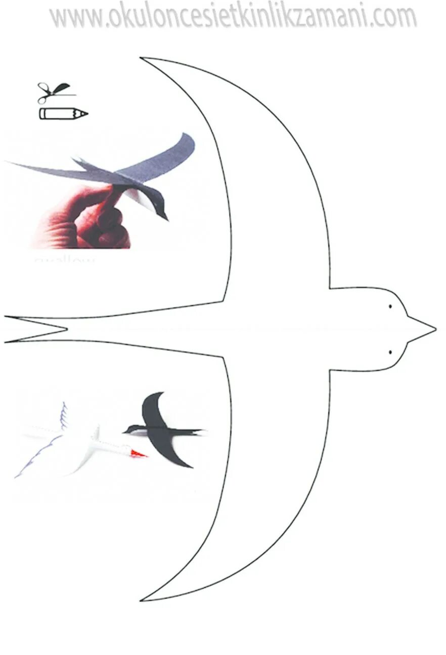 Шаблон ласточки для аппликации. Ласточка поделка объемная. Птица аппликация из бумаги. Трафарет птицы для аппликации. Ласточка поделка из бумаги.