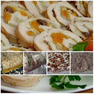 Рулет из курицы с курагой