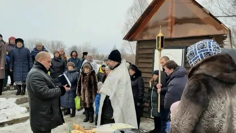 Служба в церкви на крещение 19