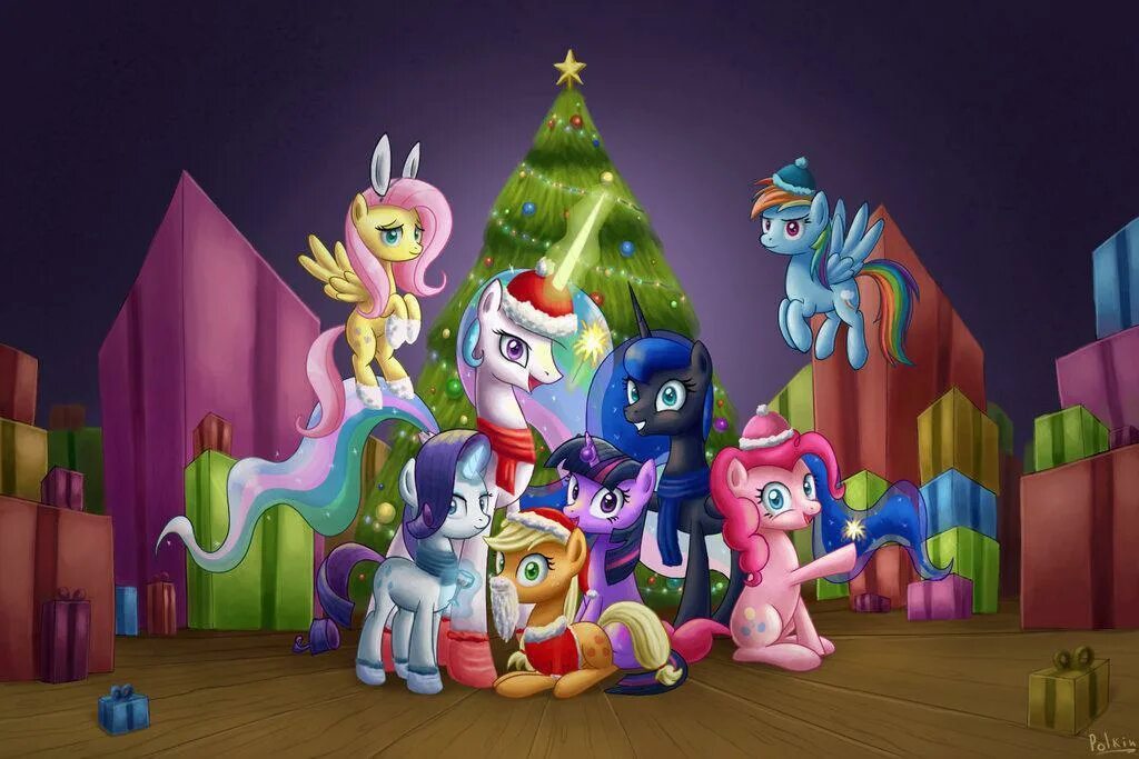 My little pony english. Пони. Пони новый год. My little Pony новый год. Мой маленький пони новый год.