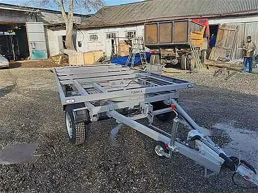 Прицеп «пасека седельная-24» (“ось”). Прицеп тракторный низкорамный шасси птн-9. Прицеп с поворотной осью. Прицеп лафет 2 осный мзса с поворотной осью. Прицеп для газ 3302 с поворотной осью.