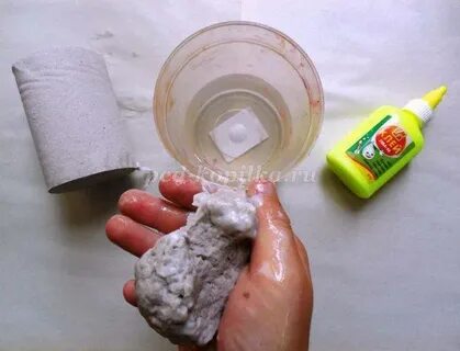 Поделки из туалетной бумаги и клея