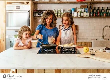 My sister in the kitchen