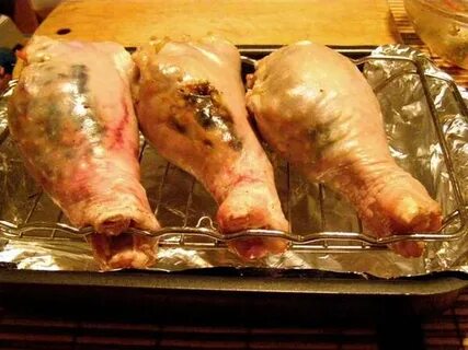 Фаршированные голени курицы в духовке рецепт
