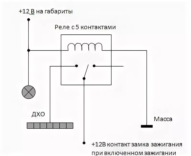 Реле габаритов. Реле 5 контактное 12в для ДХО. 5 Контактное реле схема 12в подключения ДХО. Схема подключения 8 контактного реле. Пятиконтактное реле 12в схема подключения ДХО.