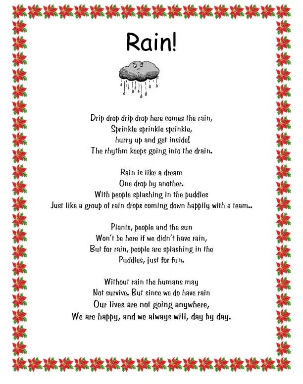 Песни на английском дождь. Rain Rain poem. Rain poem for Kids. Poems about Rain for Kids. Poem about Rain for children.