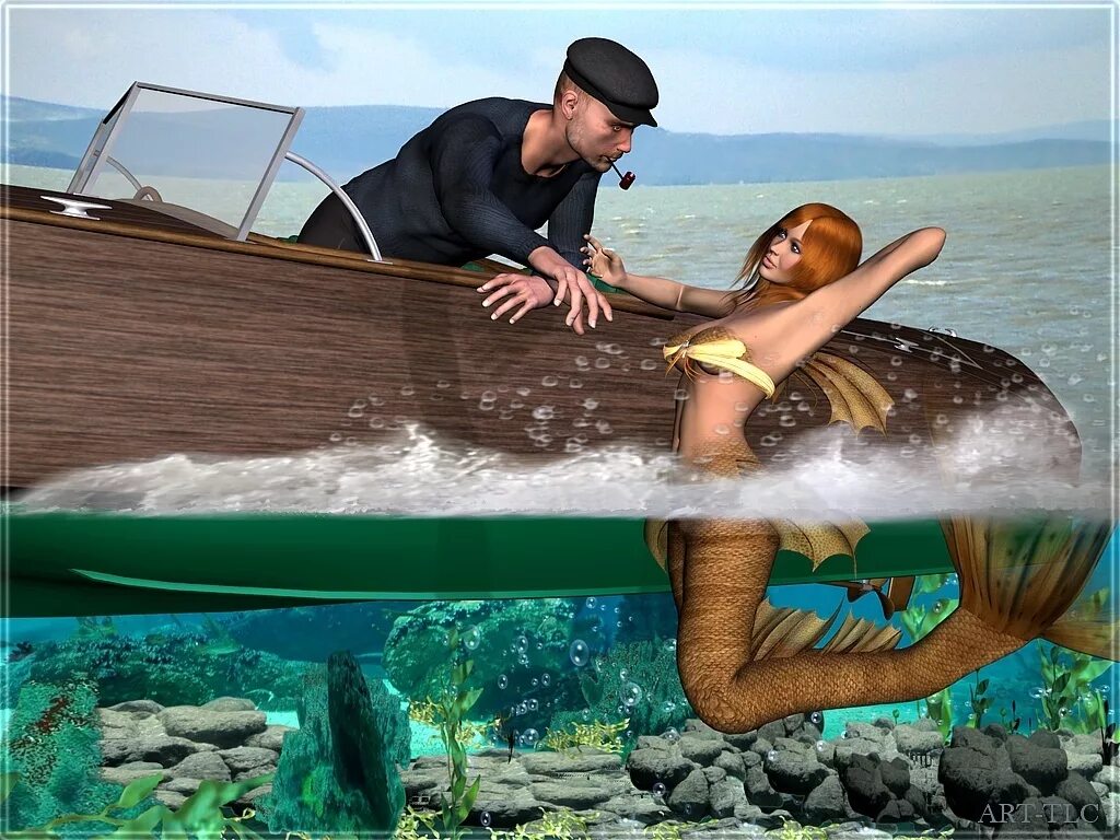 Человек с удочкой. Рыбак поймал русалку. Рыба русалка. Рыбак поймал русалку. Русалка на берегу.