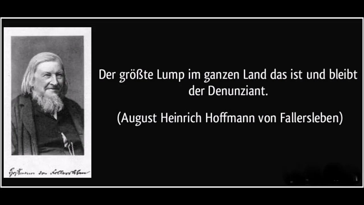 Das ist schon. Denunziant. Августом Генрихом Гофманом фон Фаллерслебеном. A.H. Hoffmann von Fallersleben биография. Deutschland über alles in der Welt перевод.