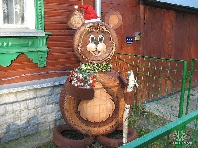 На наших дачах мы часто используем вторсырье, и сегодня я сделала интересную под