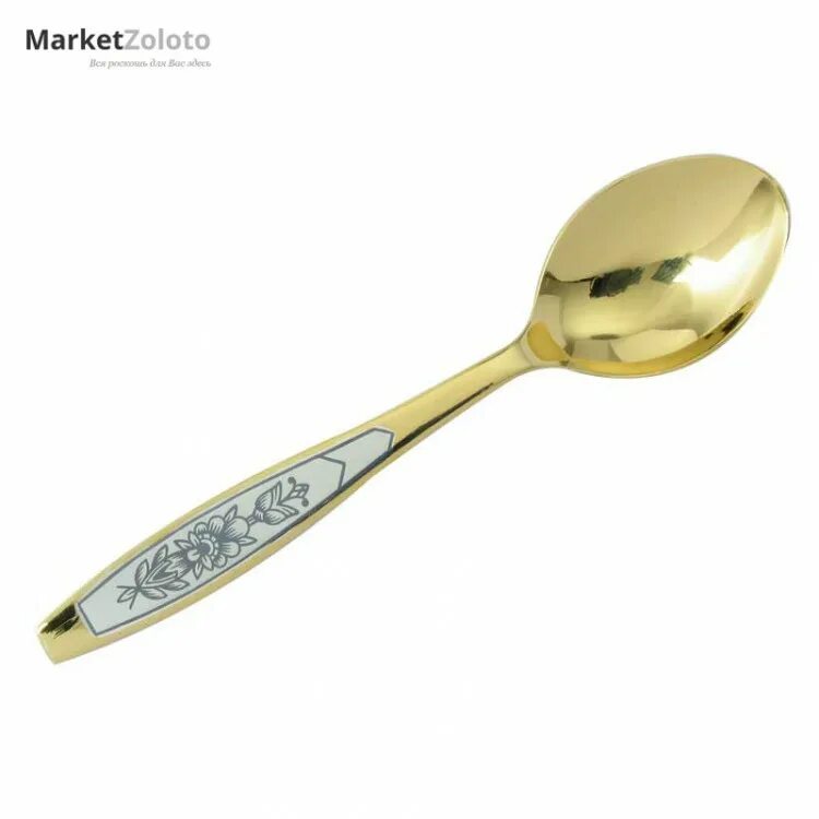 серебряная ложка с позолотой