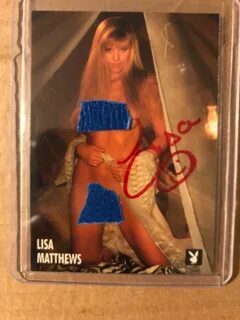 LISA MATTHEWS 1995 Max 62% OFF AUTOGRAPHED PLAYBOY #110 CARD. 