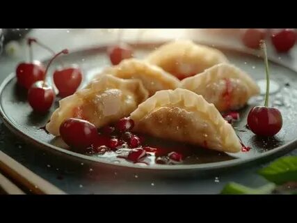 Заварное тесто для вареников с вишней
