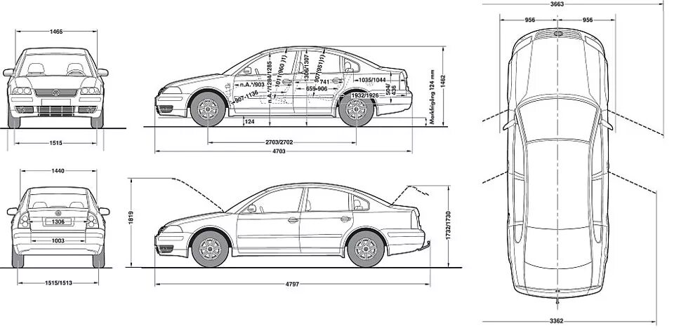 Размеры фольксваген пассат б6. Габариты Фольксваген Пассат б6. VW Passat b5 габариты. Volkswagen Passat b5 габариты. Габариты Volkswagen Passat b6.