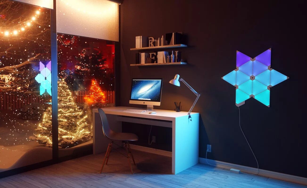 Включи свет панель. Светильник Aurora Nanoleaf. Подсветка светодиодная Nanoleaf Aurora. Nanoleaf Aurora Smarter Kit. Nanoleaf Aurora 9.