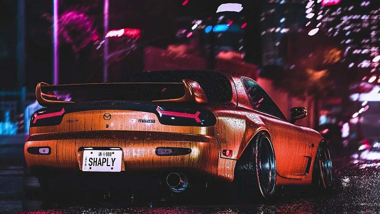 Tokyo drift vandal on da track. Mazda rx7. Мазда RX 7 неон. Mazda rx7 Night. 2560x1080 Mazda rx7.