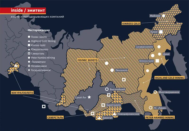 Золото компании россии. Карта добычи золота в России. Месторождения золота в России на карте. Золотые прииски в России на карте. Добыча золота в России компании.