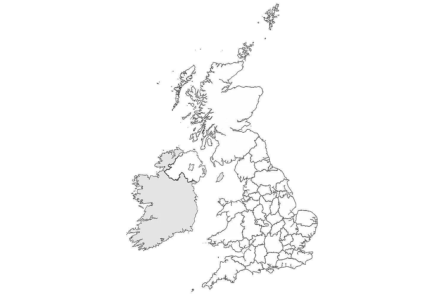 Карта Англии пустая. Контурная карта Великобритании. Контурная карта Великобритании и Северной Ирландии. Соединенное королевство контурная карта.