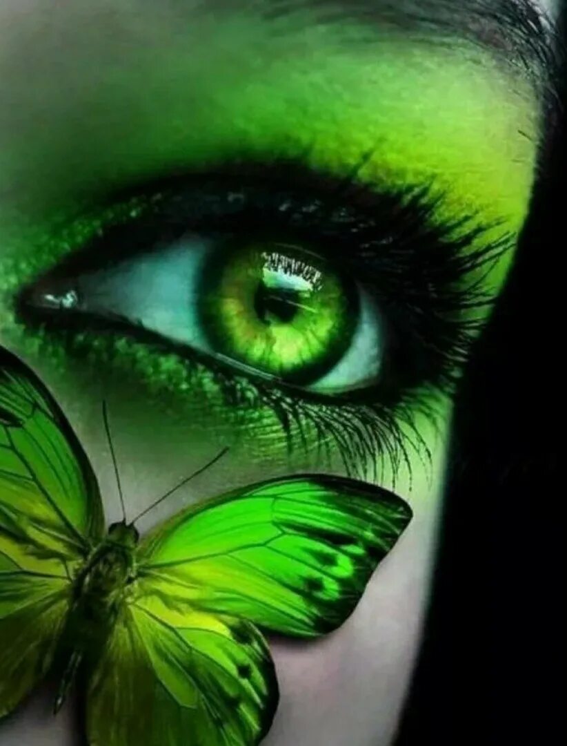 Зелёные глаза (28 фото) Eye makeup, Beauty, Makeup