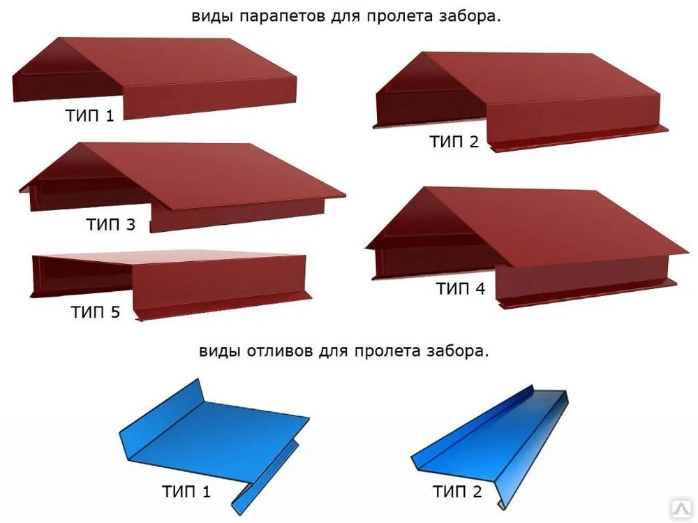 Фасонное изделие (ПЭ-01-3011-0.5). Фасонное изделие(ПЭ-01-9003-он). Фасонное изделие (ПЭ-02-rr32-0,45). Парапет на фундамент RAL 9003.