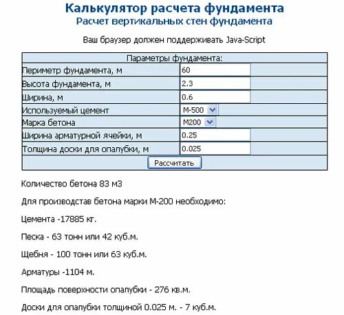 Калькулятор цемента для бетона на фундамент. Объем опалубки калькулятор расчет. Марка калькулятора.