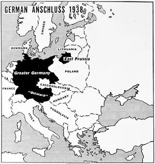 Карта германии 1938