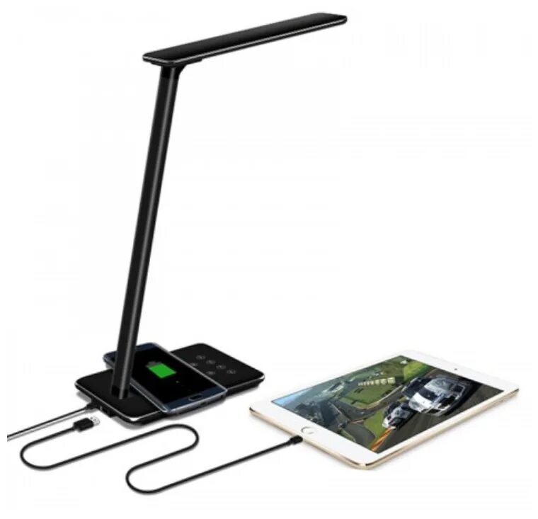 Charging desk lamp. Led desk lamp with wireless charger wd102. настольная лампа с юсб зарядкой и беспроводной зарядкой. настольная лампа с беспроводной зарядкой для смартфонов. светильник с беспроводной зарядкой для телефона.