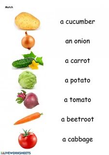 Vegetables упражнения