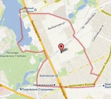 Москва войковская на карте