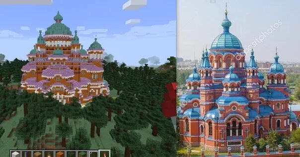 Как выглядит россия в майнкрафте Русский город в Майнкрафт 11 YouTube