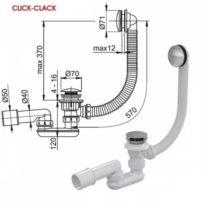 Click-Clack сточный комплект Ravak. X01377 сточный комплект click Clack. Сточный комплект Ravak x01377 click Сlack. Ванной click clack